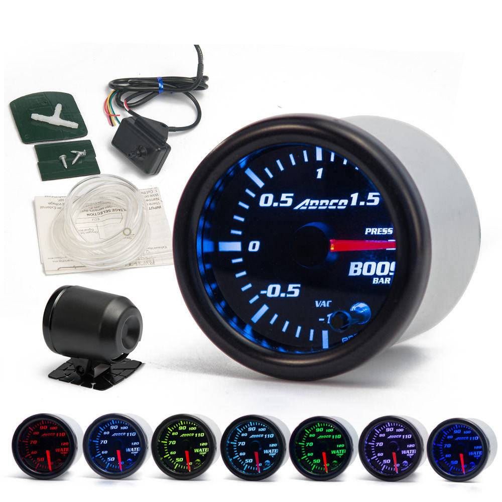 LED Smoked Face Car Gauges