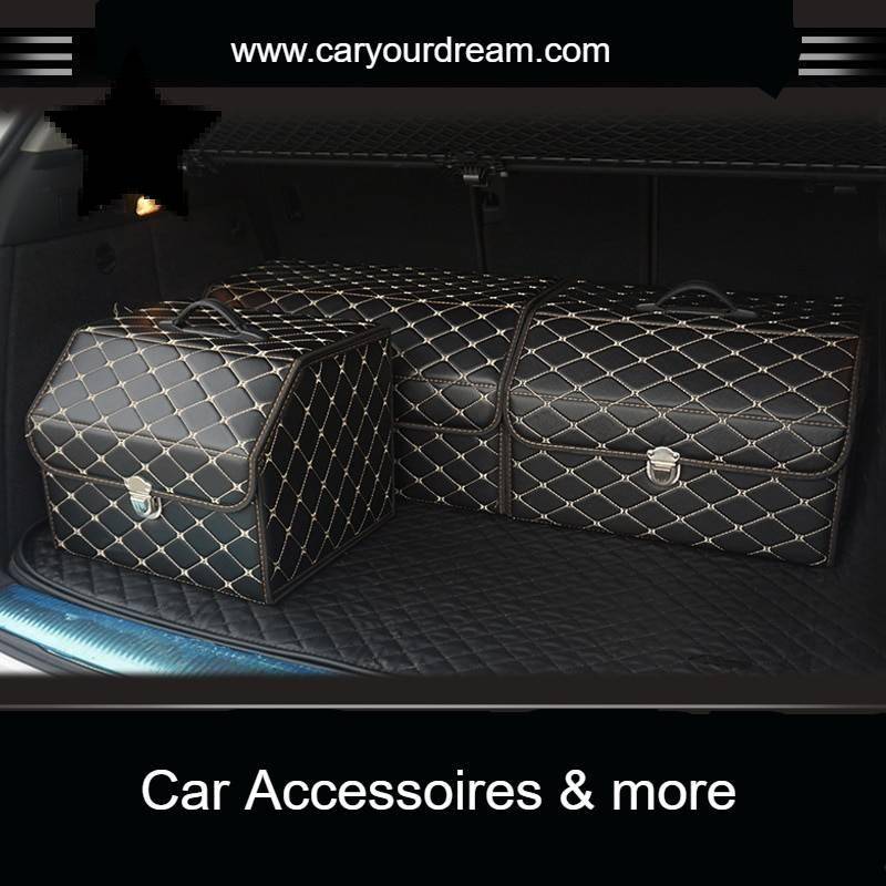 Waterproof leather car trunk storage box Top grade luxury storage rc car box