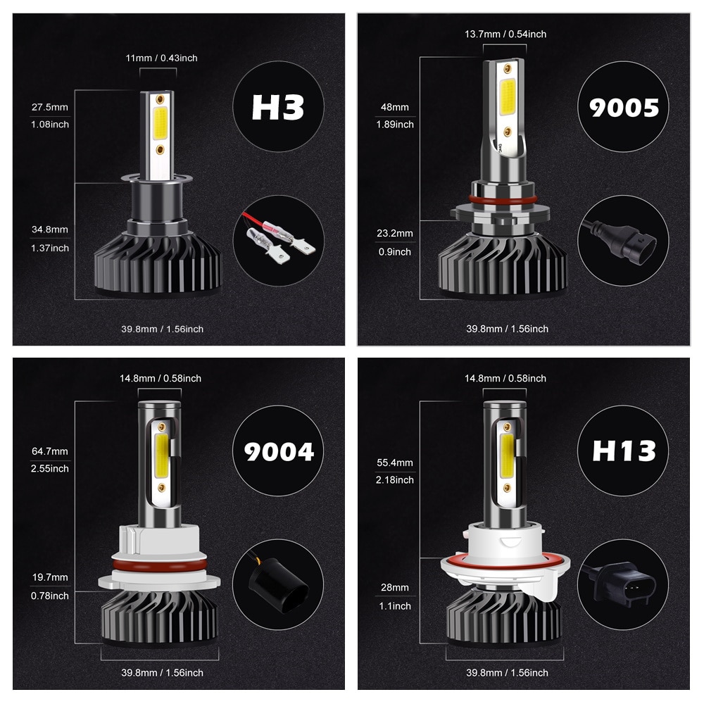 Mini LED Car Headlight Bulbs Mini LED Car Headlight Bulbs