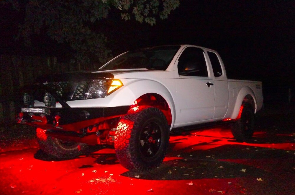 Universal Red LED Car Lights 4 pcs Set