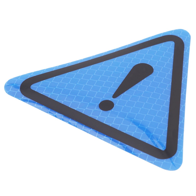 Triangle Exclamation Reflective Warning Sticker Triangle Exclamation Reflective Warning Sticker