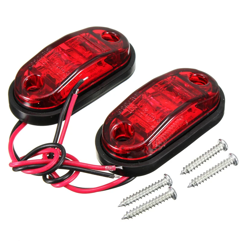 Universal Oval Trailer Side Lights Set Universal Oval Trailer Side Lights Set