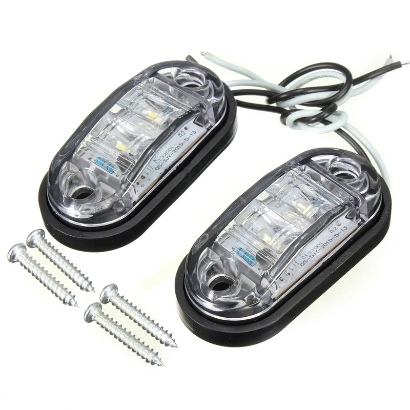 Universal Oval Trailer Side Lights Set Universal Oval Trailer Side Lights Set