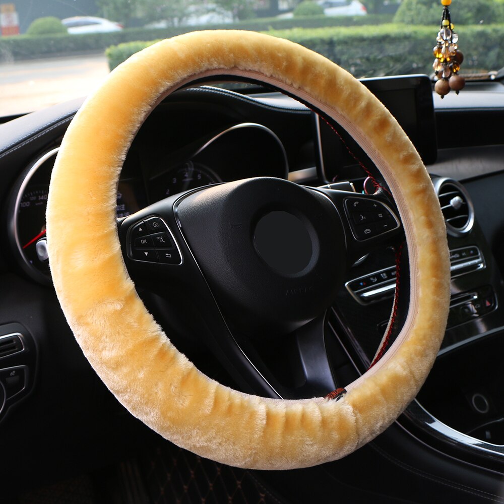 Universal Short Plush Car Steering Wheel Cover