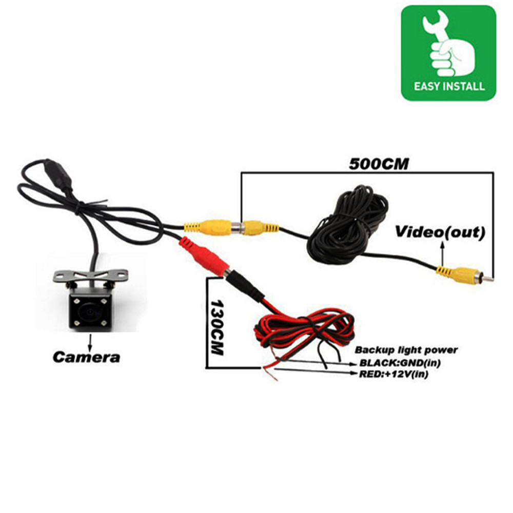 Waterproof HD Car Rear View Camera