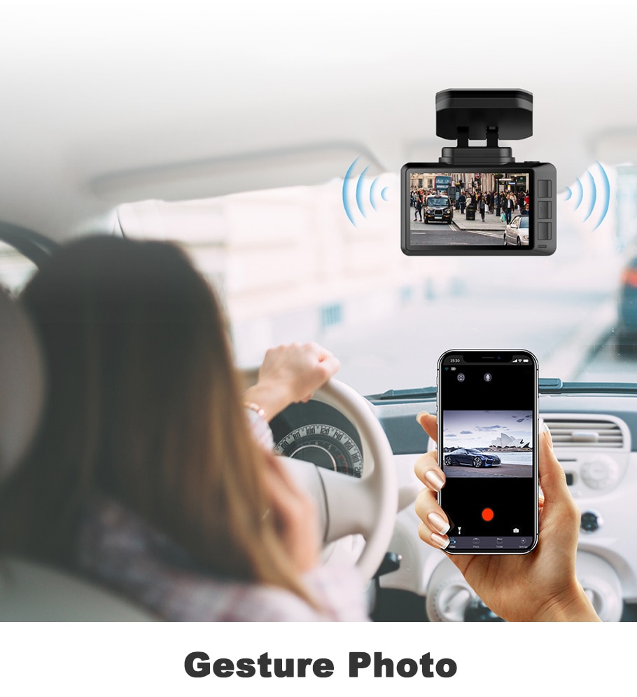 30FPS 4K Built-in GPS Dashcam