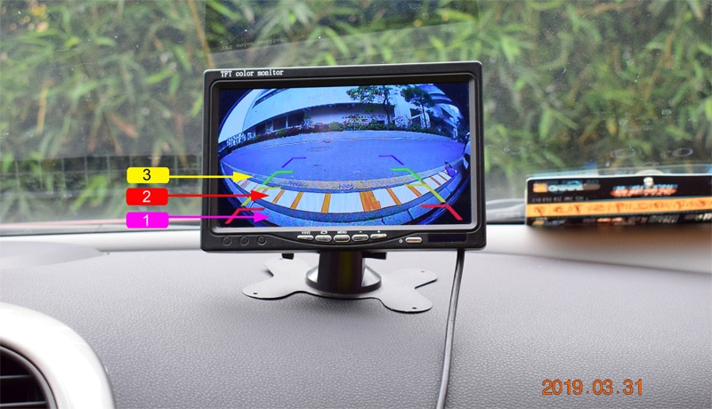 CCD 180 Degree Fisheye Lens Backup Camera for Cars