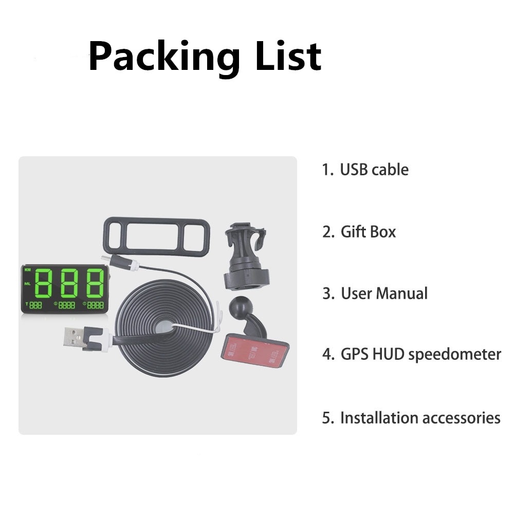 GPS Digital Car HUD Display GPS Digital Car HUD Display