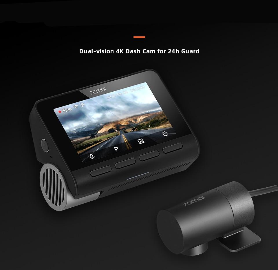 Dual Lens 4K Dashcam with Built-in GPS and Parking Monitior