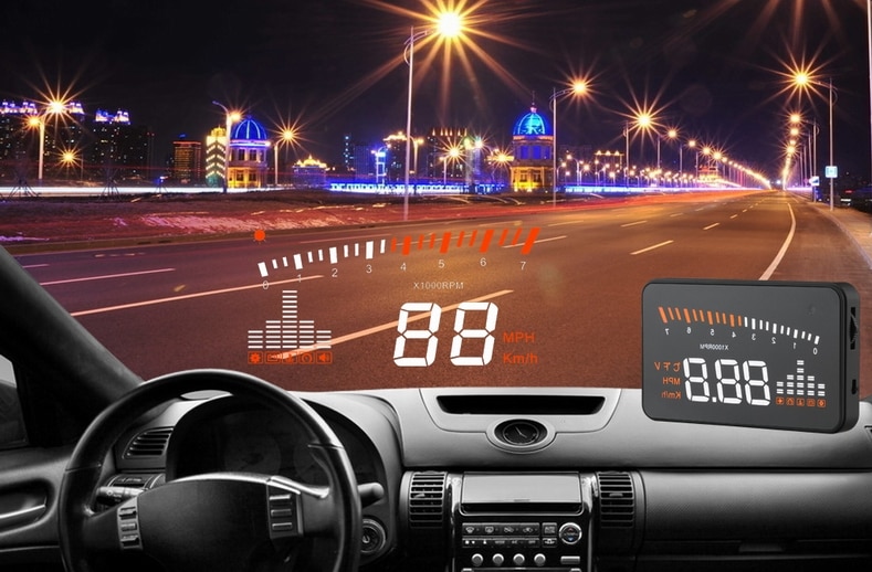 Car HUD Display Warning System Car HUD Display Warning System