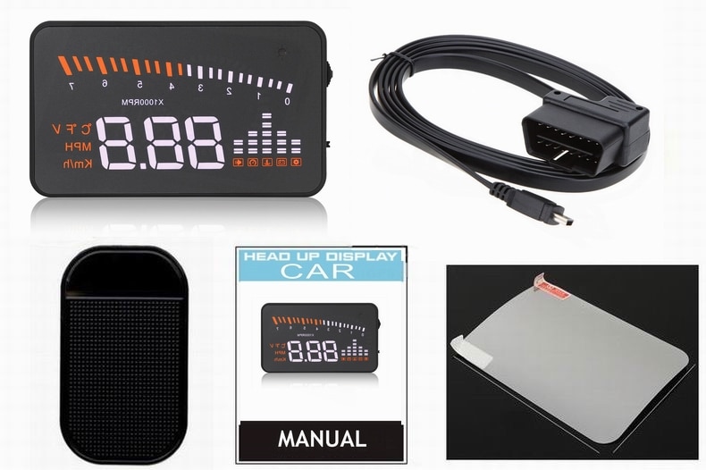 Car HUD Display Warning System Car HUD Display Warning System