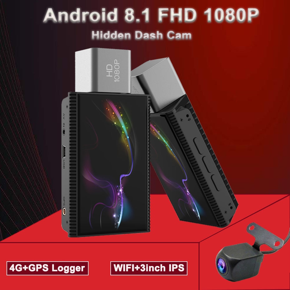 3 inch 4G Android Dashcam with GPS