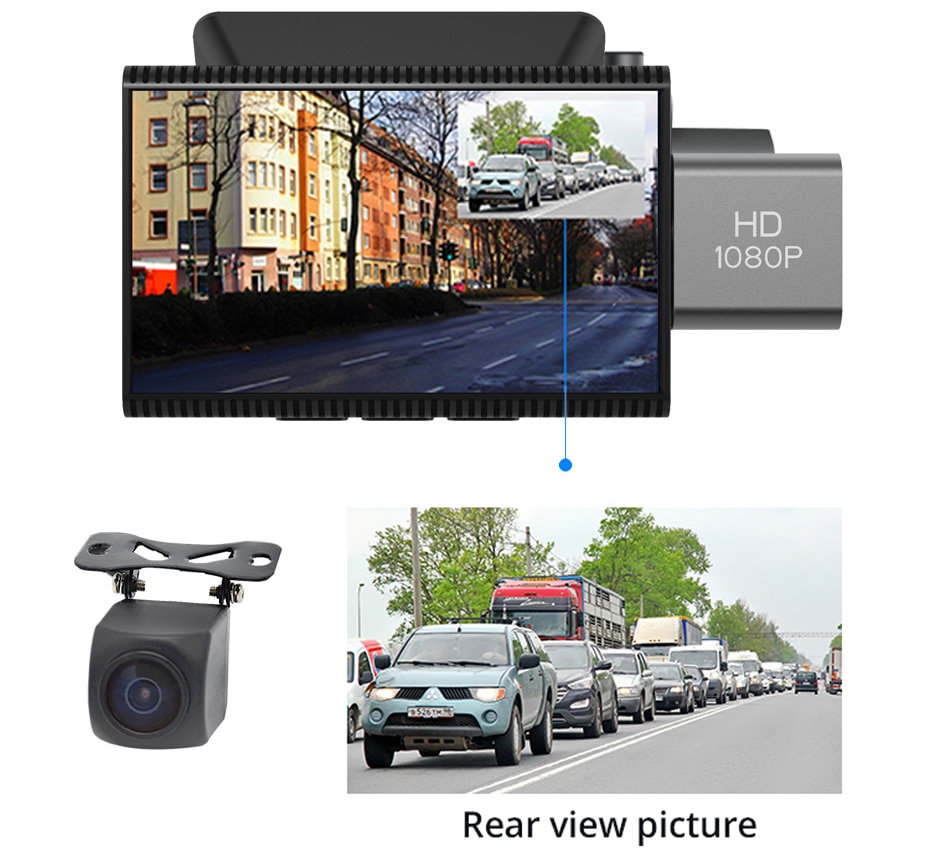 3 inch 4G Android Dashcam with GPS