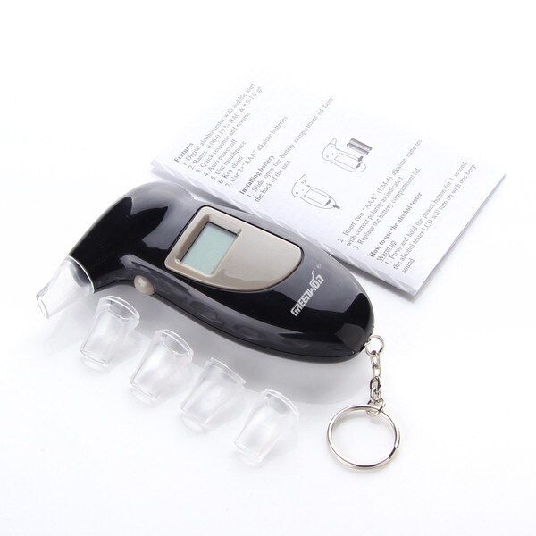 Portable Digital Alcohol Breath Meter with Key Ring