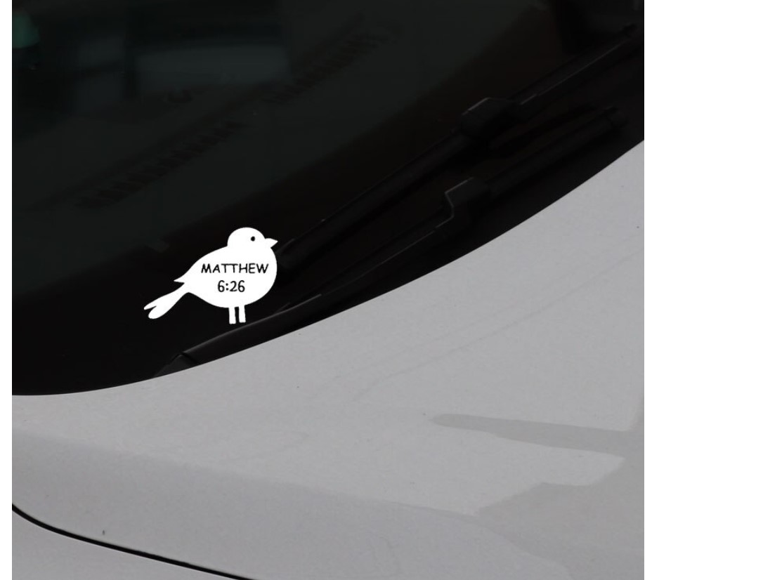 Matthew 6:26 Car Sticker Matthew 6:26 Car Sticker