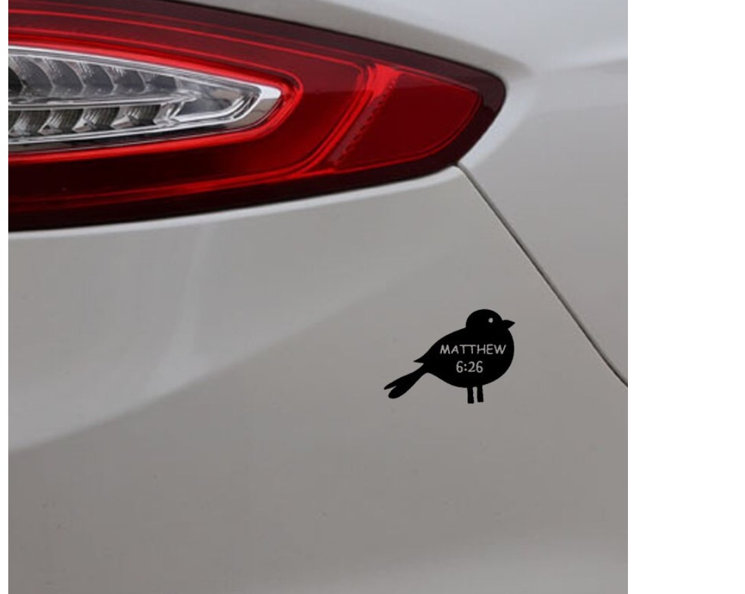 Matthew 6:26 Car Sticker Matthew 6:26 Car Sticker