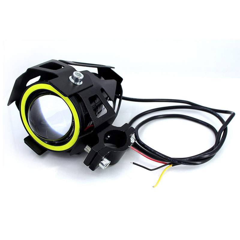 DC 12 V Motorcycle Headlights Pair with Angel Eye DC 12 V Motorcycle Headlights Pair with Angel Eye