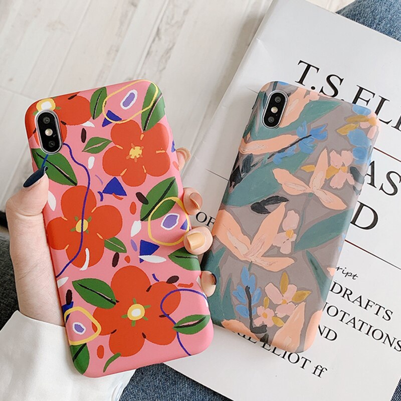 Colorful Flowers Patterned iPhone Case Colorful Flowers Patterned iPhone Case