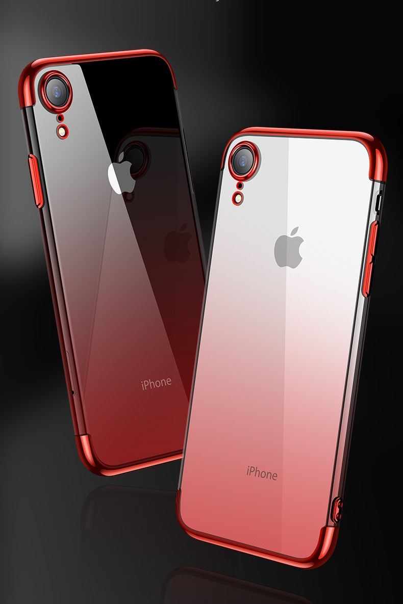 Transparent Gradient Soft Case for iPhone XR Transparent Gradient Soft Case for iPhone XR