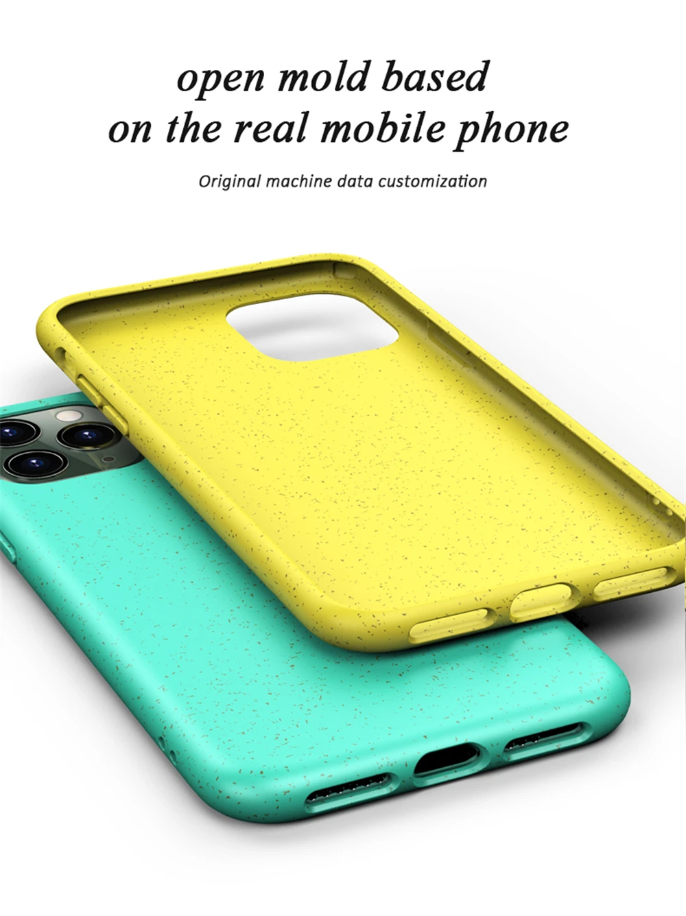 Shockproof Wheat Straw Phone Case for iPhone