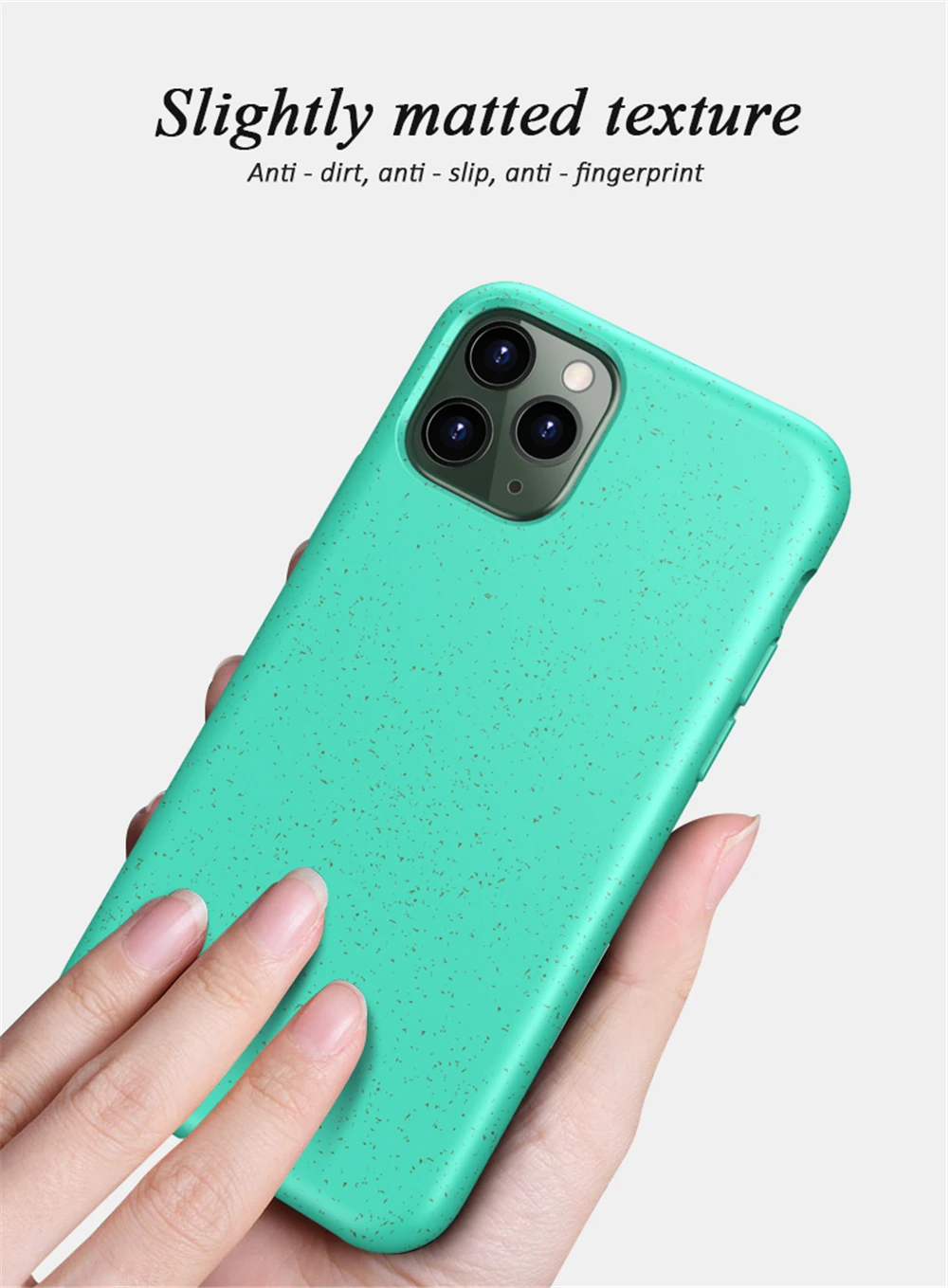 Shockproof Wheat Straw Phone Case for iPhone