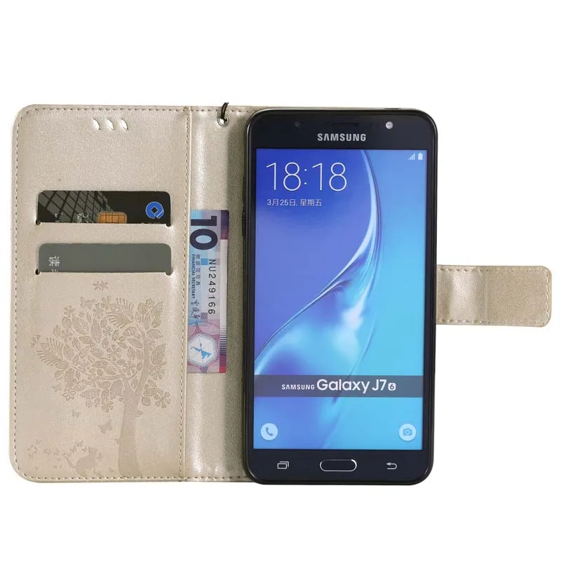 Patterned Wallet Flip Case for Samsung Galaxy J Series