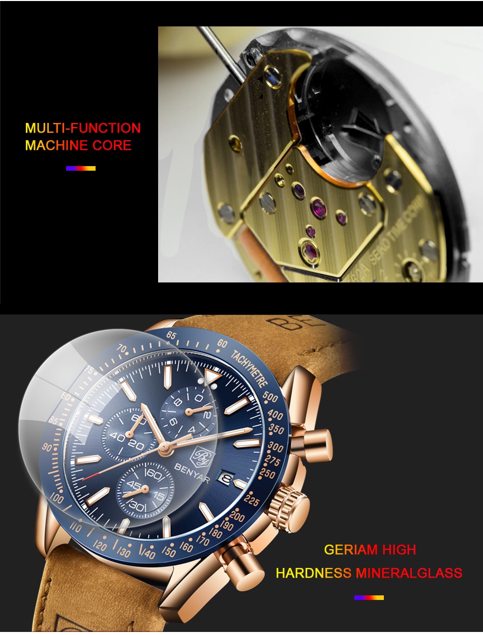 Men's Luxury Leather Watches Men's Luxury Leather Watches