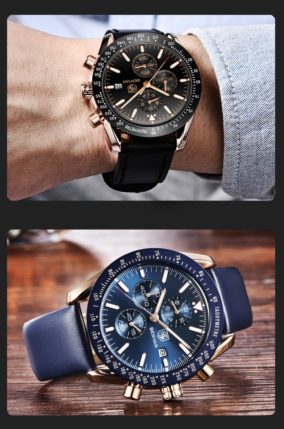 Men's Luxury Leather Watches Men's Luxury Leather Watches