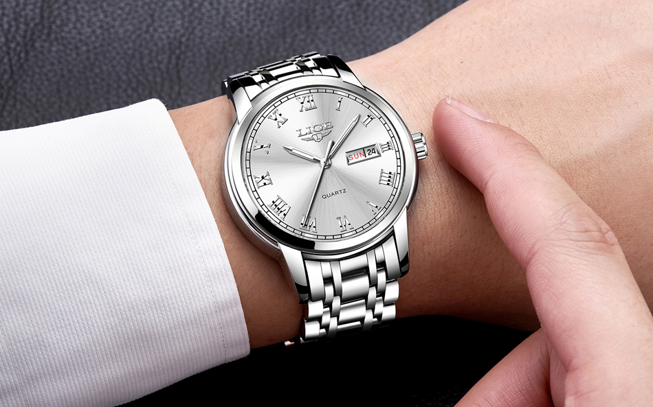Men's Classic Stainless Steel Quartz Watch