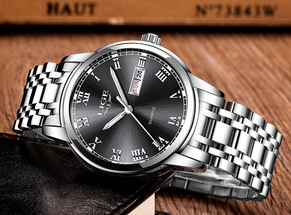 Men's Classic Stainless Steel Quartz Watch