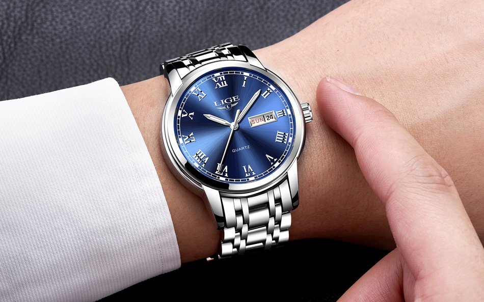 Men's Classic Stainless Steel Quartz Watch