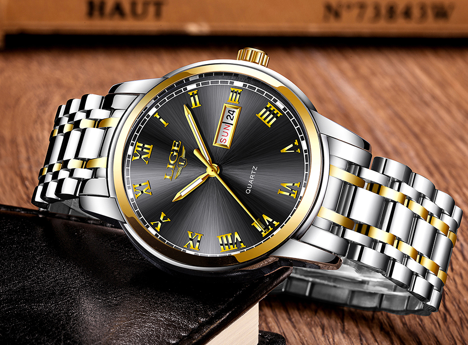 Men's Classic Stainless Steel Quartz Watch