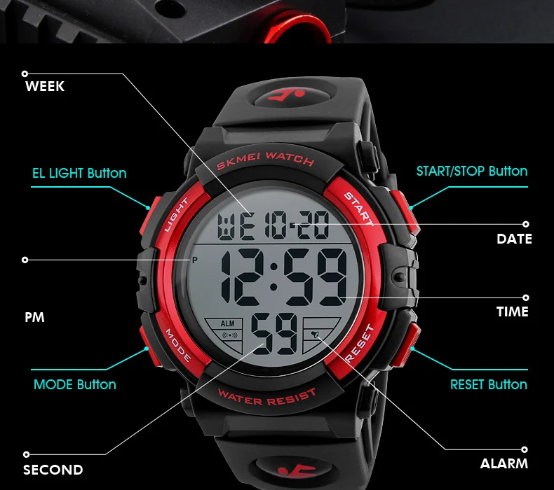 Men's Fashion Electronic Chrono Watches