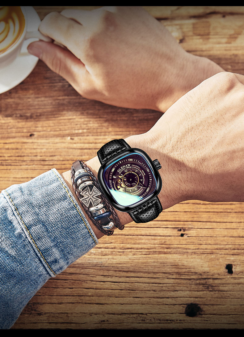 Men's Square Dial Mechanical Watches