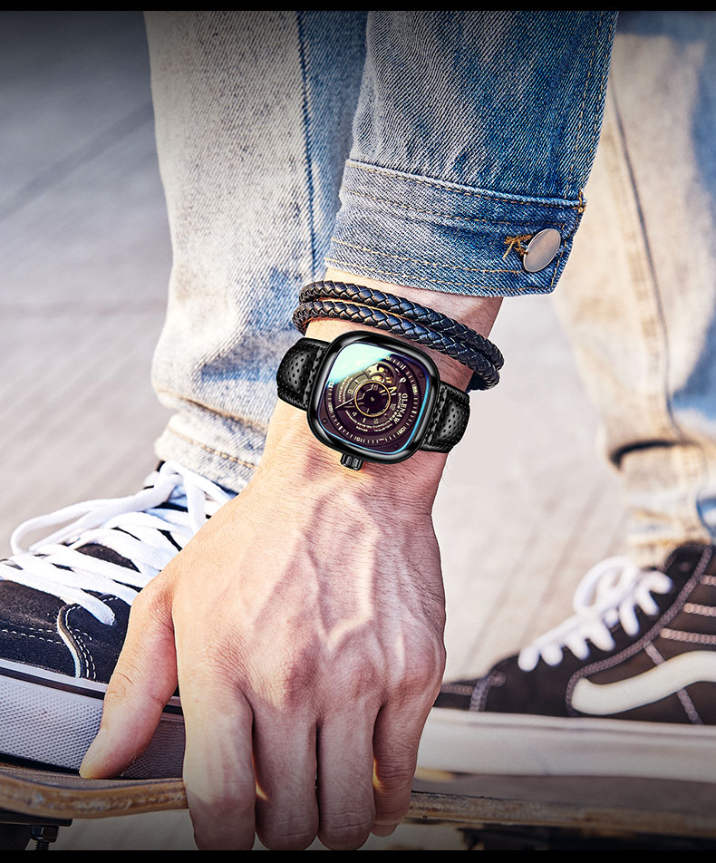 Men's Square Dial Mechanical Watches