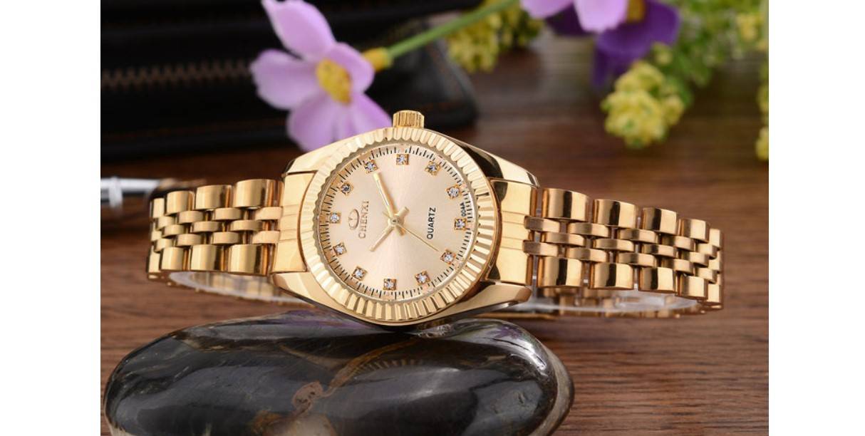 Solid Stainless Steel Couple Watches