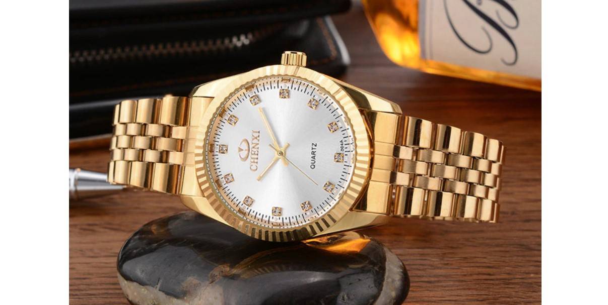 Solid Stainless Steel Couple Watches