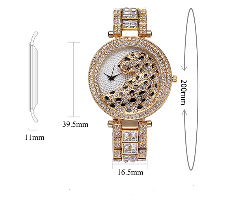 Women's Crystal Leopard Quartz Watches