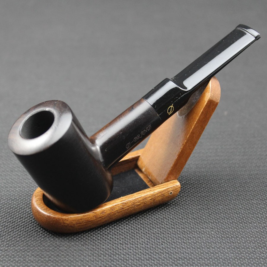 Natural Ebony Wood Straight Type Smoking Pipe Natural Ebony Wood Straight Type Smoking Pipe
