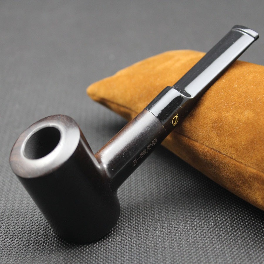 Natural Ebony Wood Straight Type Smoking Pipe Natural Ebony Wood Straight Type Smoking Pipe