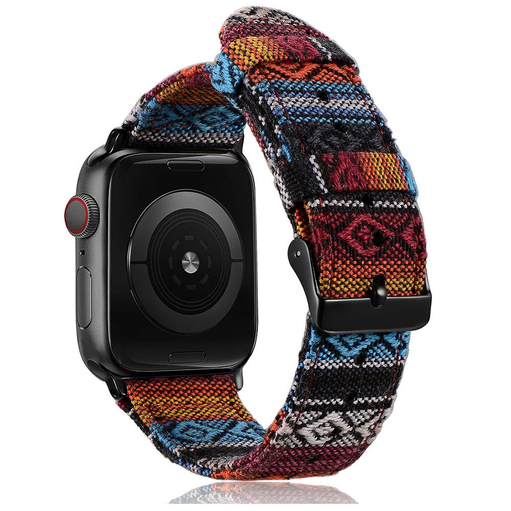 Multi-Color Braided Nylon Fabric Band for Apple Watch