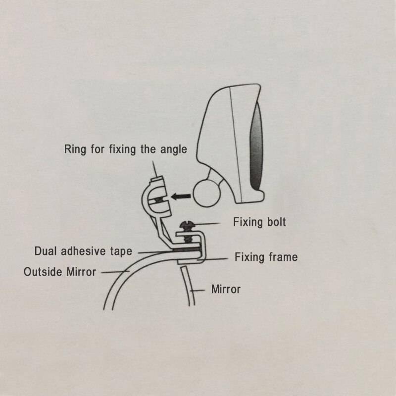 Adjustable Auxiliary Rearview Mirror Adjustable Auxiliary Rearview Mirror