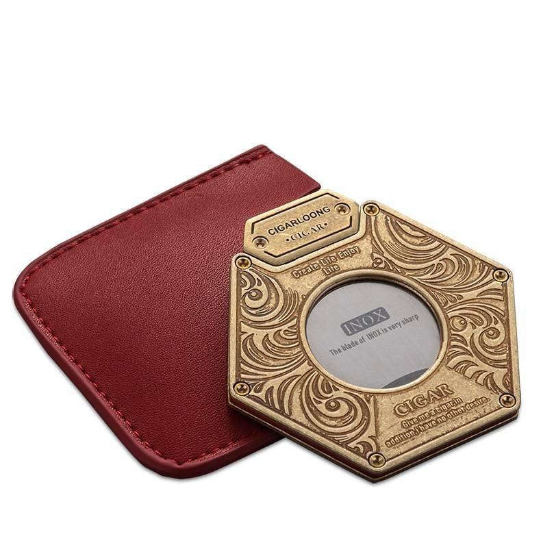 Carved Hexagonal Cigar Cutter Carved Hexagonal Cigar Cutter