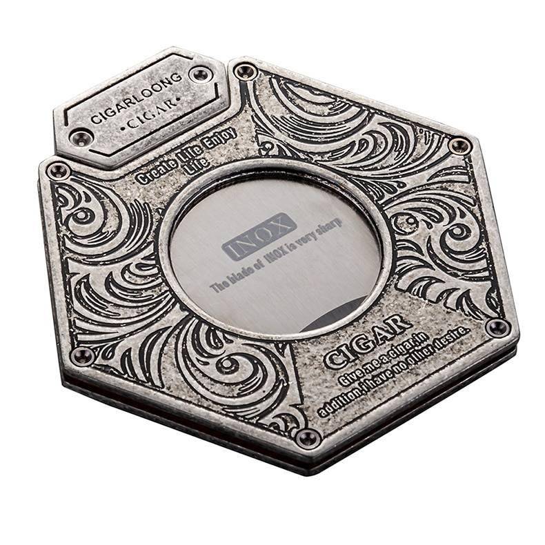 Carved Hexagonal Cigar Cutter Carved Hexagonal Cigar Cutter