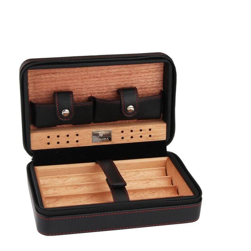 Portable Cedar Wood Cigar Humidor Box Portable Cedar Wood Cigar Humidor Box