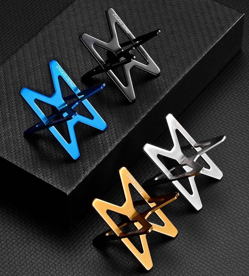 Portable Stainless Steel Cigar Holder Portable Stainless Steel Cigar Holder