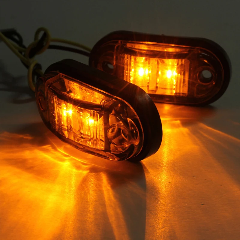 Universal Oval Trailer Side Lights Set Universal Oval Trailer Side Lights Set